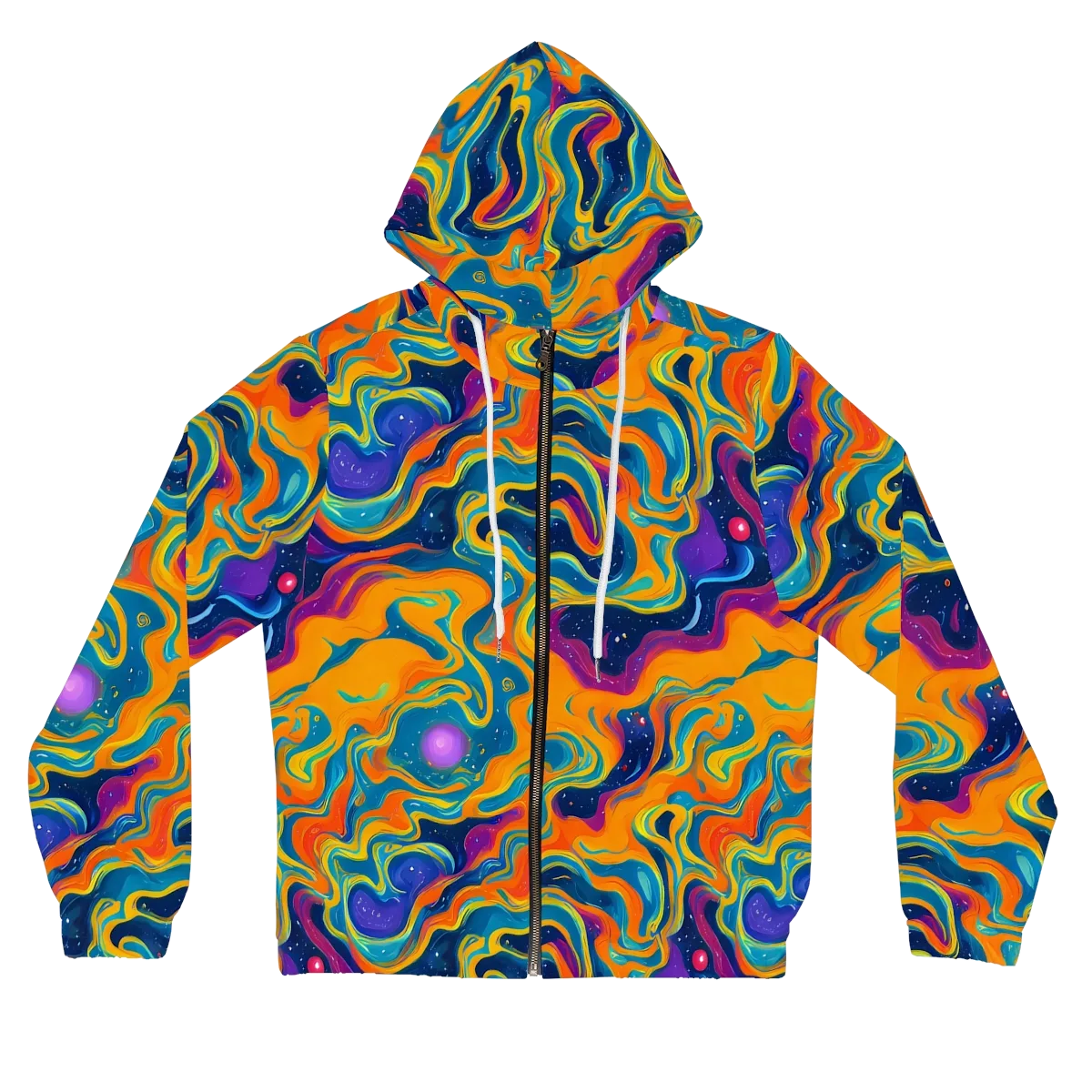 Firefly Galaxy on Women's Full-Zip Hoodie — Front