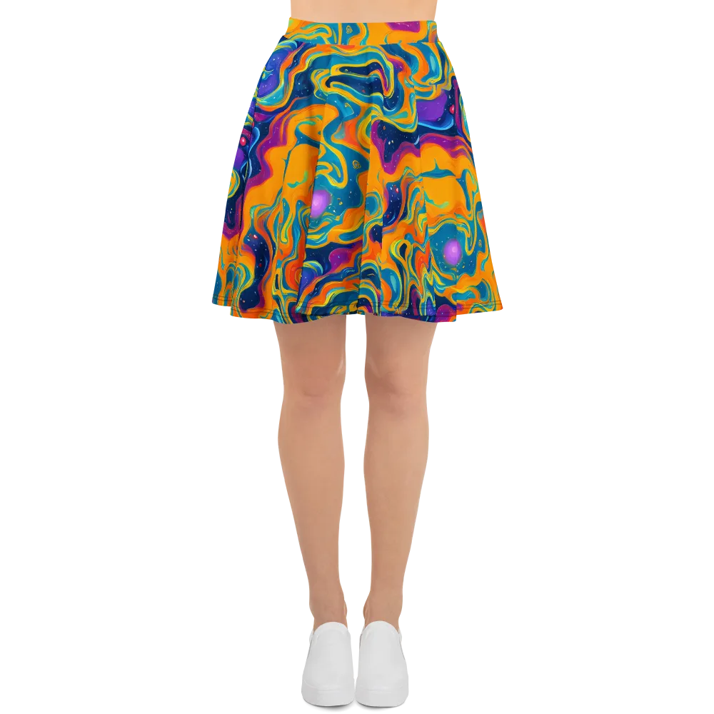 Firefly Galaxy on Skater Skirt — Front