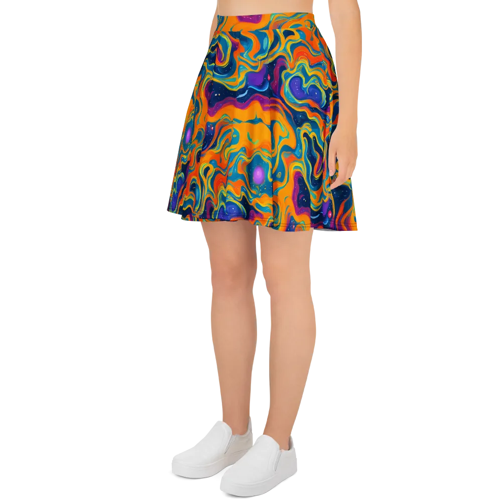 Firefly Galaxy on Skater Skirt — Left