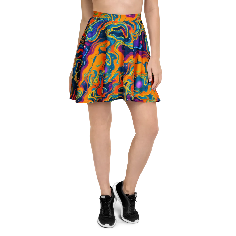 Firefly Galaxy on Skater Skirt — Front