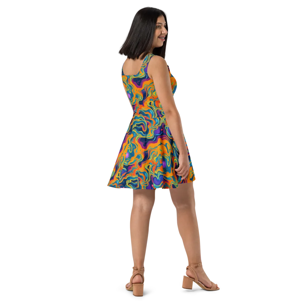 Firefly Galaxy on Skater Dress — Right
