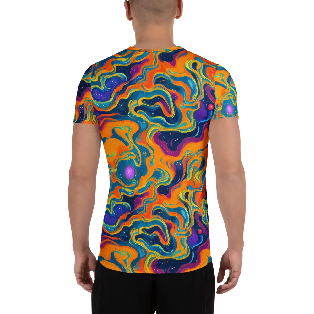 Firefly Galaxy on Men's Athletic T-Shirt — Back