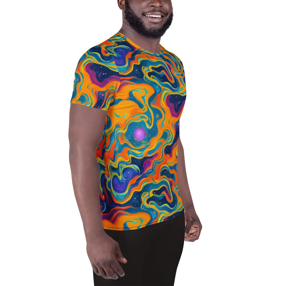 Firefly Galaxy on Men's Athletic T-Shirt — Right