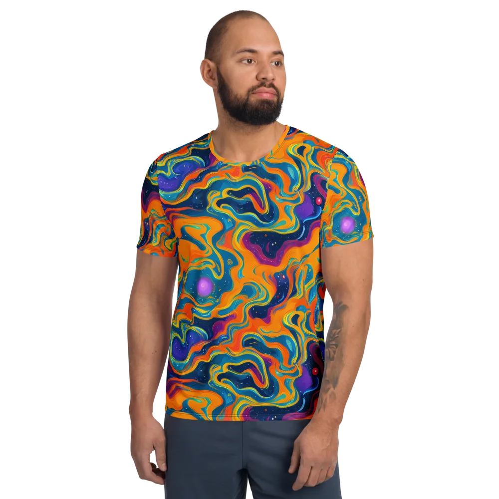 Firefly Galaxy on Men's Athletic T-Shirt — Front