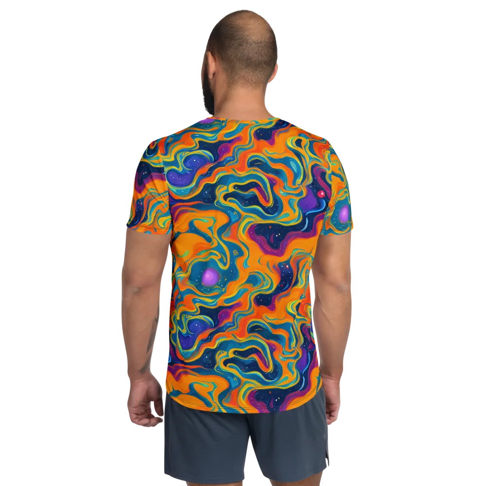 Firefly Galaxy on Men's Athletic T-Shirt — Back
