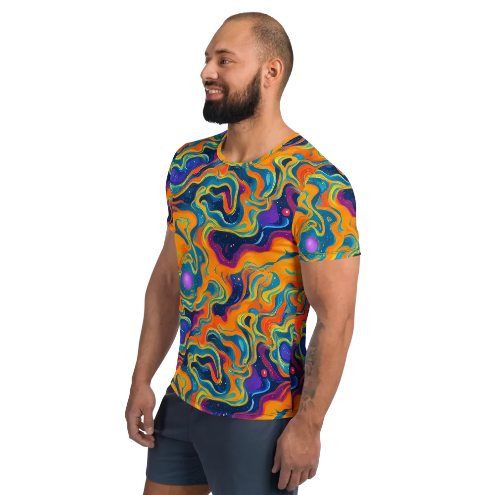 Firefly Galaxy on Men's Athletic T-Shirt — Left