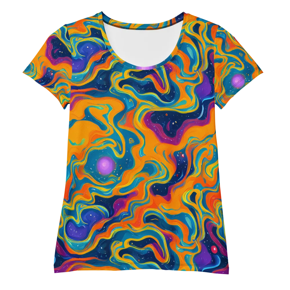 Firefly Galaxy on Women's Athletic T-Shirt — Front