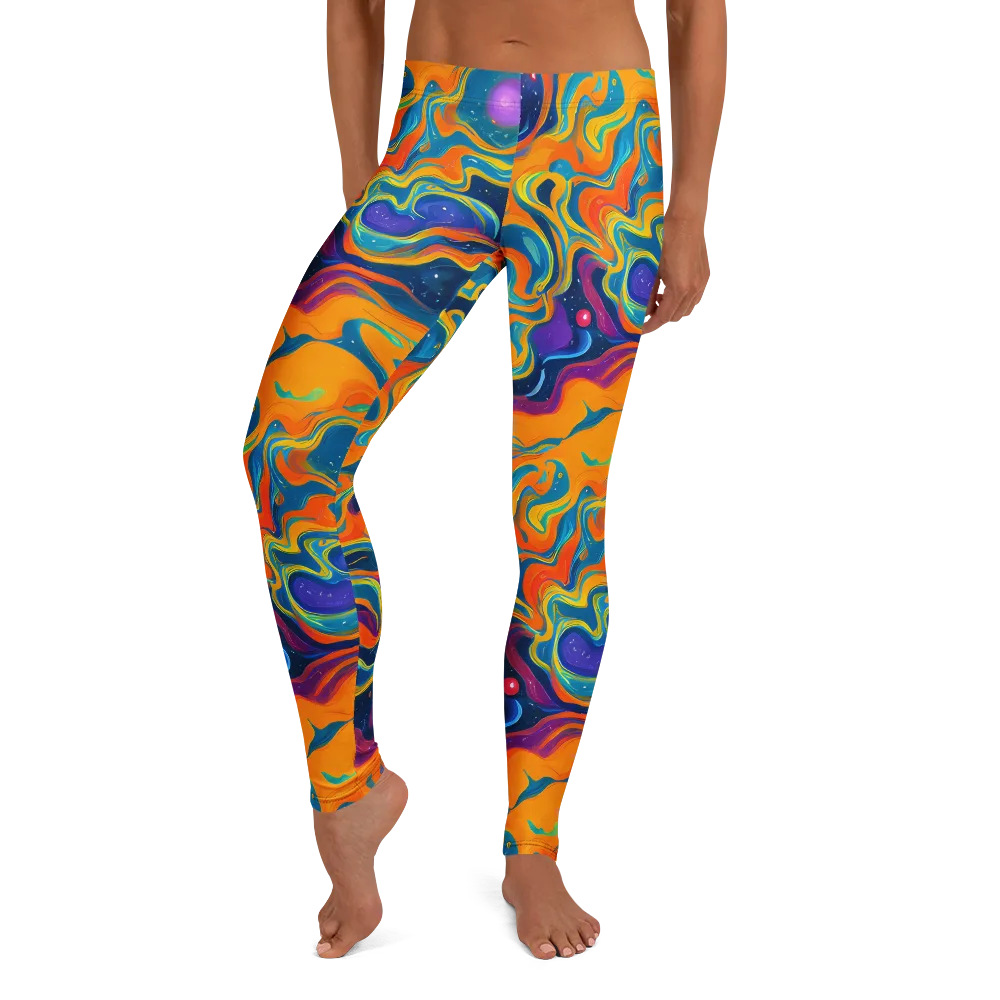 Firefly Galaxy on Leggings — Front