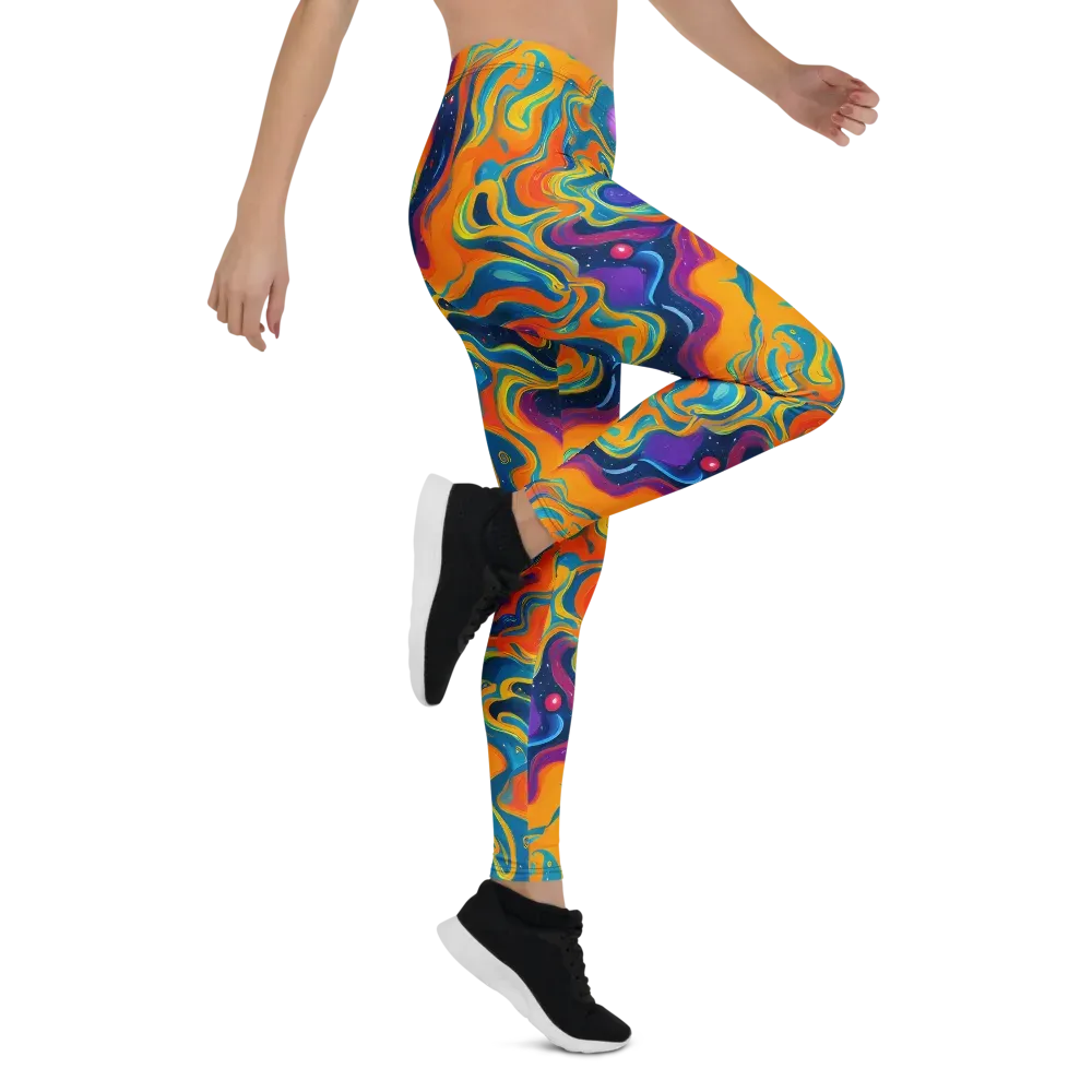 Firefly Galaxy on Leggings — Right