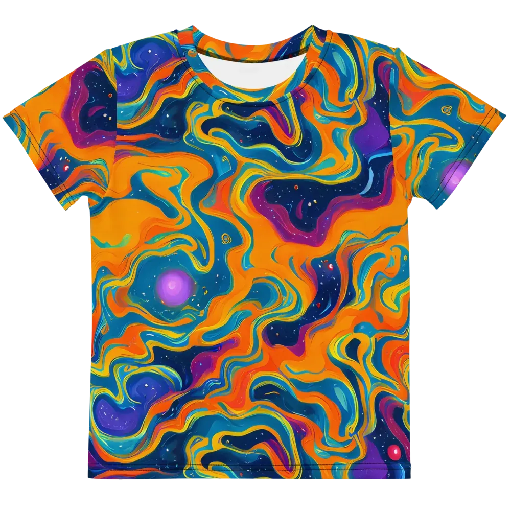 Firefly Galaxy on Kids Crew Neck T-Shirt — Front