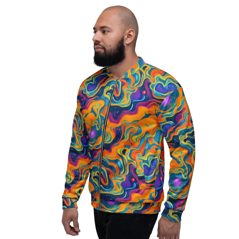 Firefly Galaxy on Bomber Jacket — Left