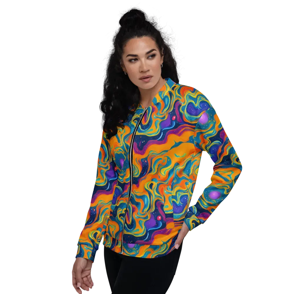 Firefly Galaxy on Bomber Jacket — Left