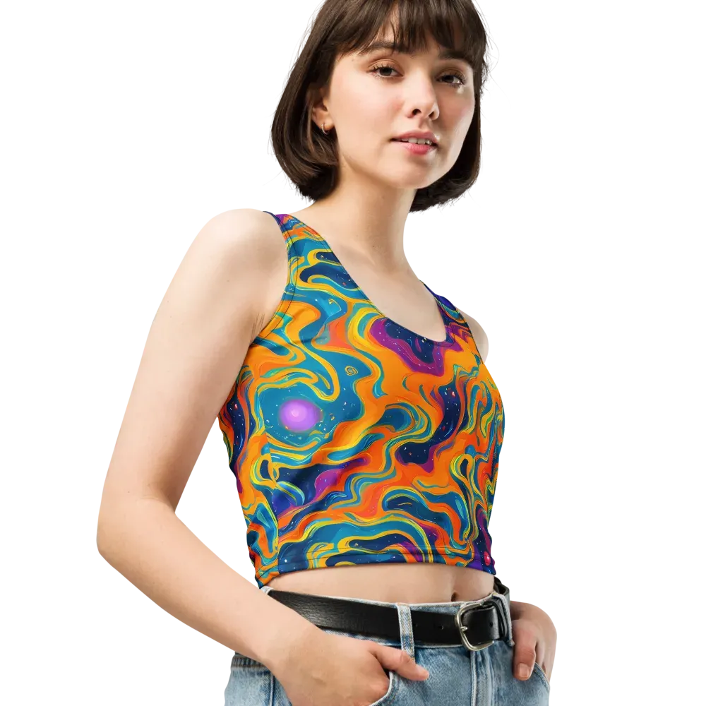 Firefly Galaxy on Crop Top — Right Front