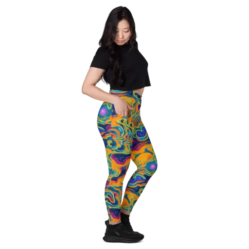 Firefly Galaxy on a Leggings with Pockets