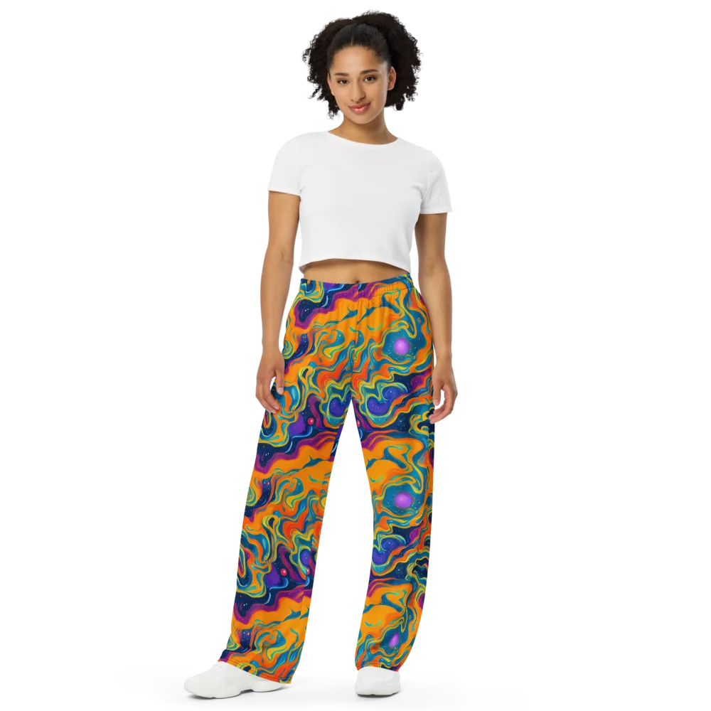 Firefly Galaxy on Wide-Leg Pants — Front