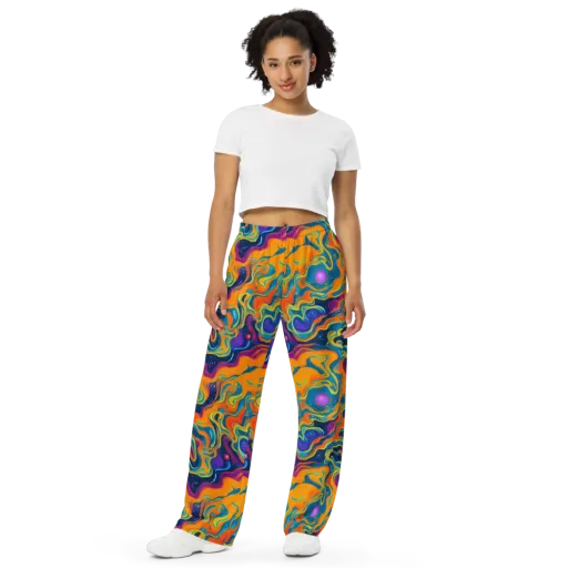 Firefly Galaxy on a Wide-Leg Pants