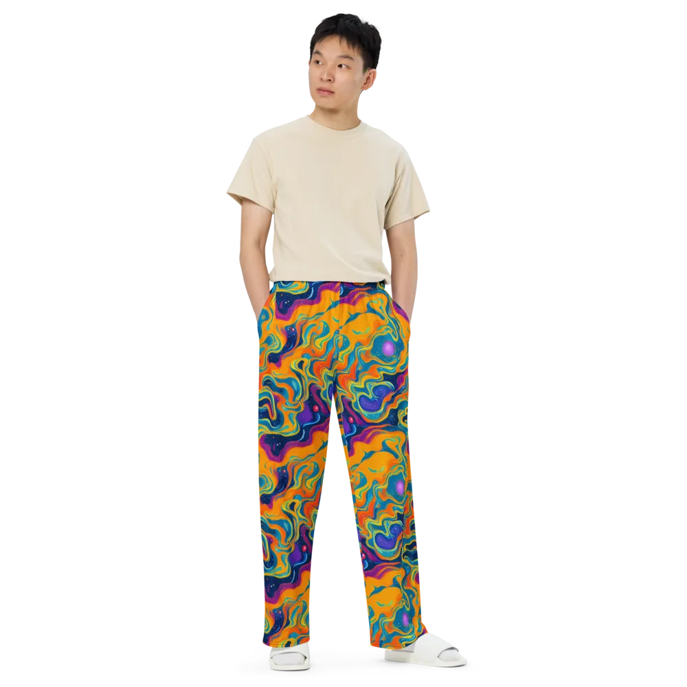 Firefly Galaxy on Wide-Leg Pants — Front