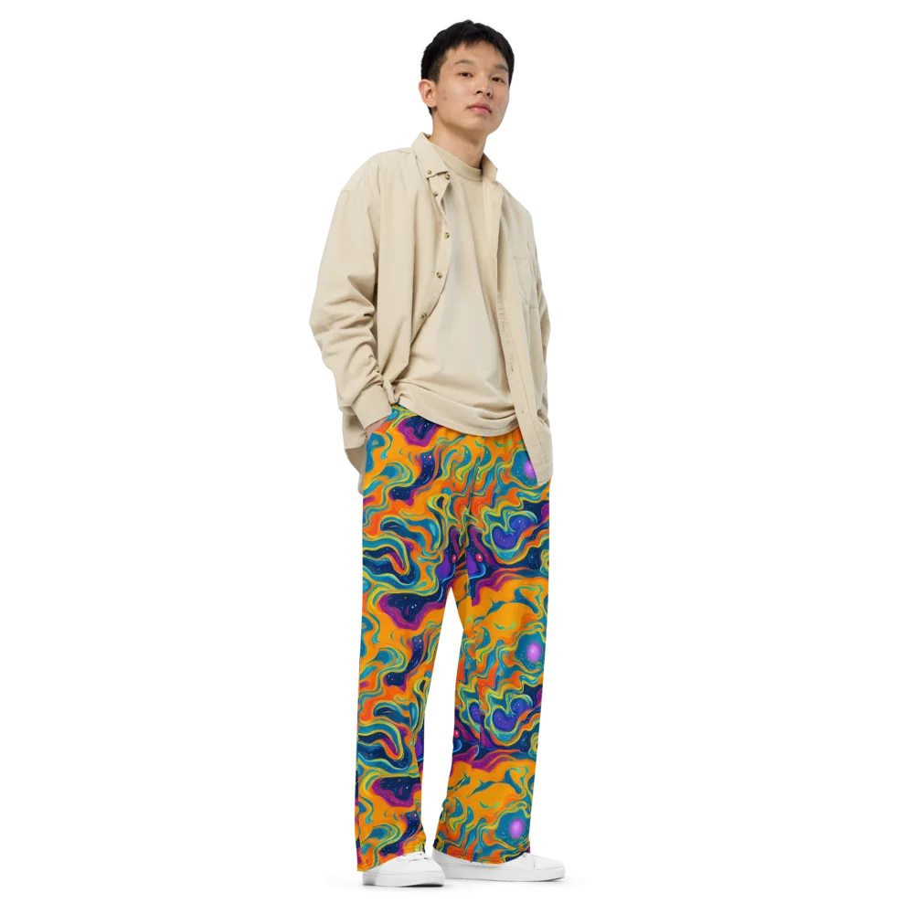 Firefly Galaxy on Wide-Leg Pants — Right Front