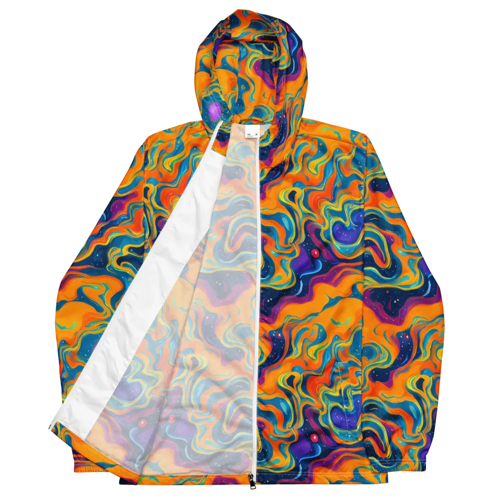 Firefly Galaxy on Men's Windbreaker — Front