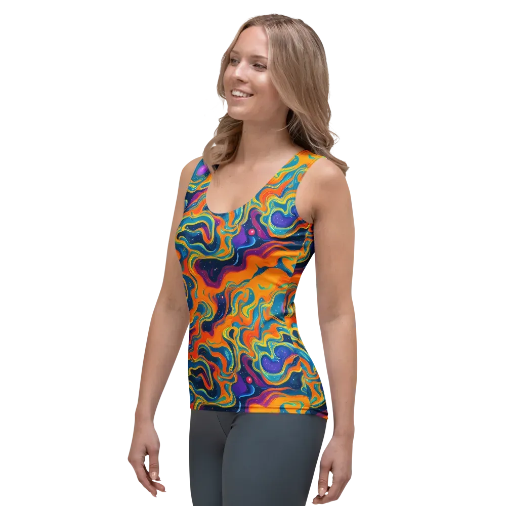 Firefly Galaxy on Women's Tank Top — Left Front