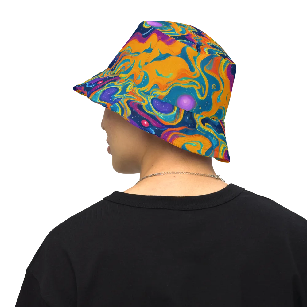 Firefly Galaxy on Reversible Bucket Hat — Back Inside