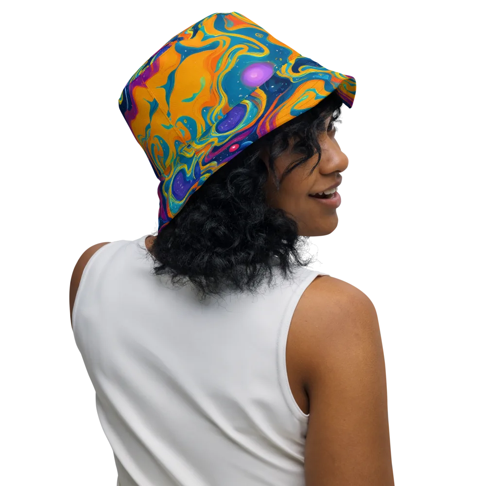 Firefly Galaxy on Reversible Bucket Hat — Right Outside