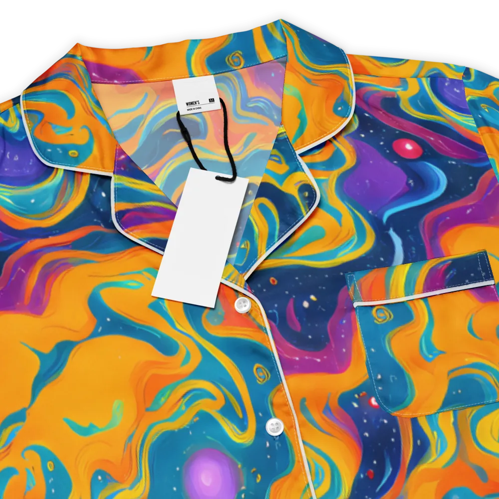 Firefly Galaxy on Women's Short Sleeve Pajama Top — Product details