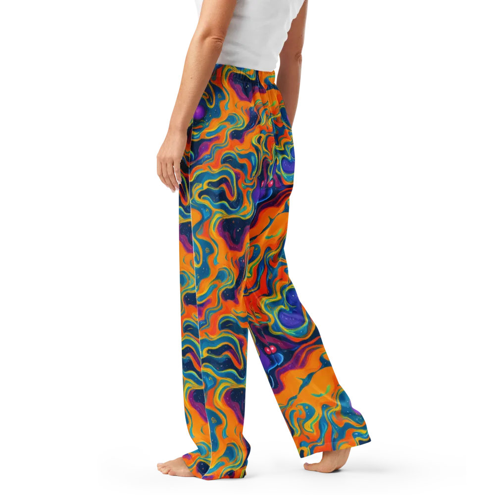 Firefly Galaxy on Women's Pajama Pants — Left