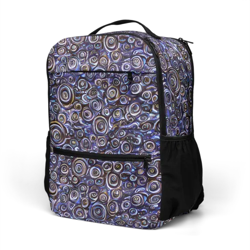Midnight Spirals on a Utility Backpack