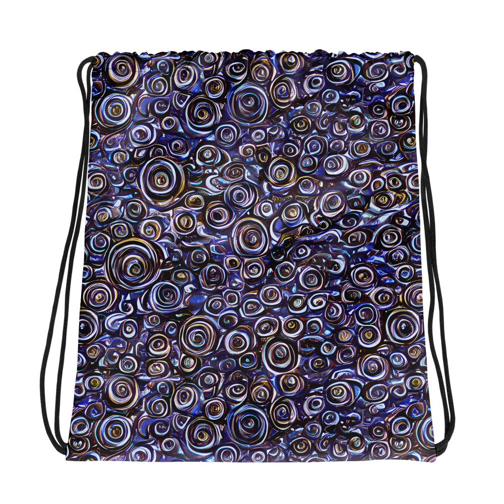 Midnight Spirals on Drawstring Bag — Photo