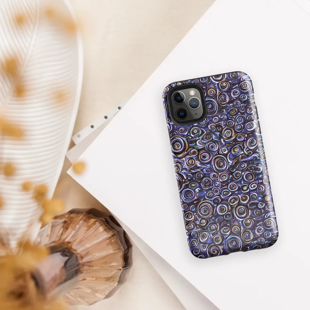Midnight Spirals on Tough Case for iPhone® — Front