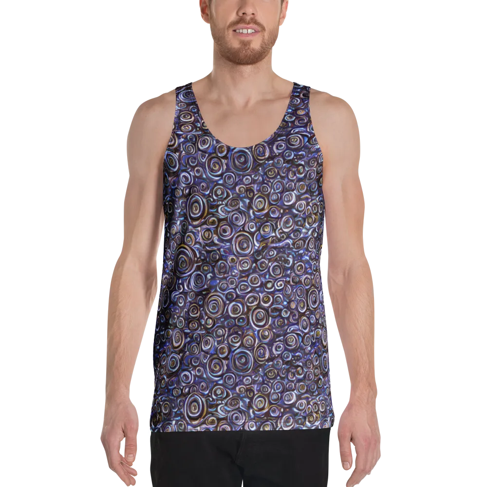 Midnight Spirals on Men's Tank Top — Front