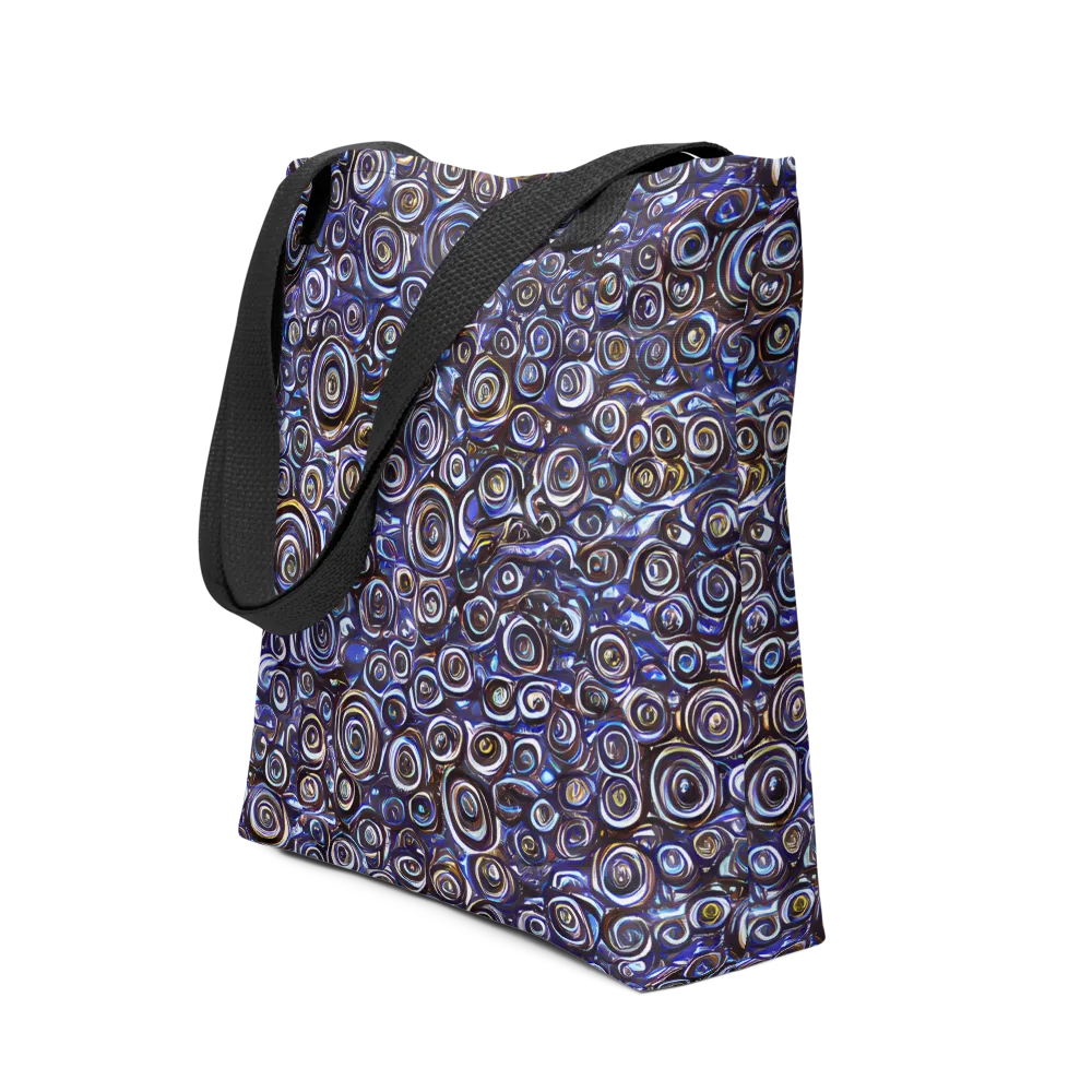 Midnight Spirals on Tote Bag — Front