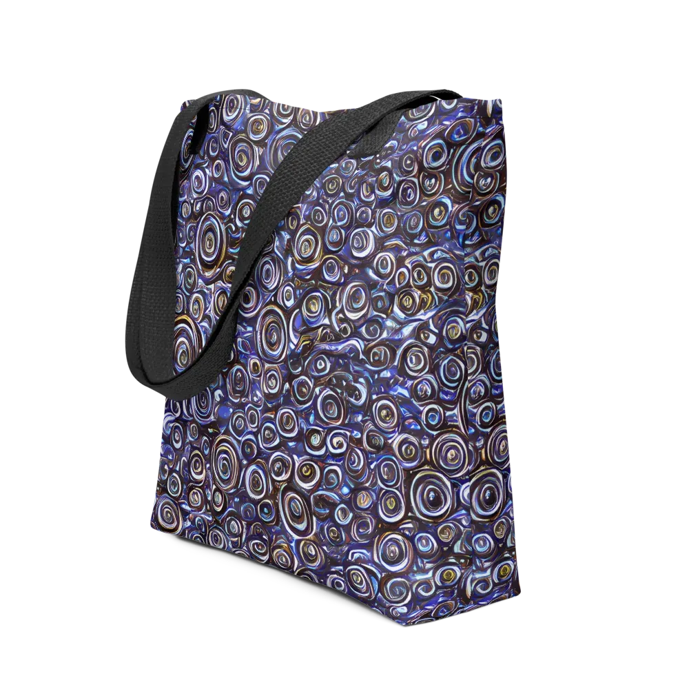 Midnight Spirals on Tote Bag — Front