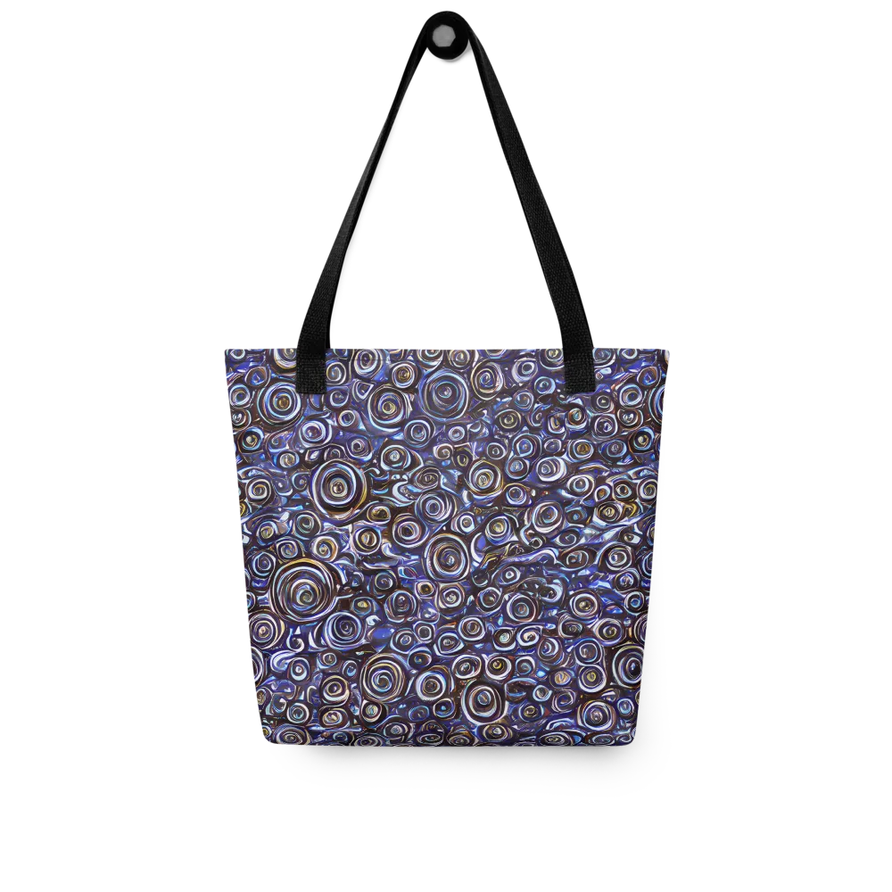 Midnight Spirals on Tote Bag — Front