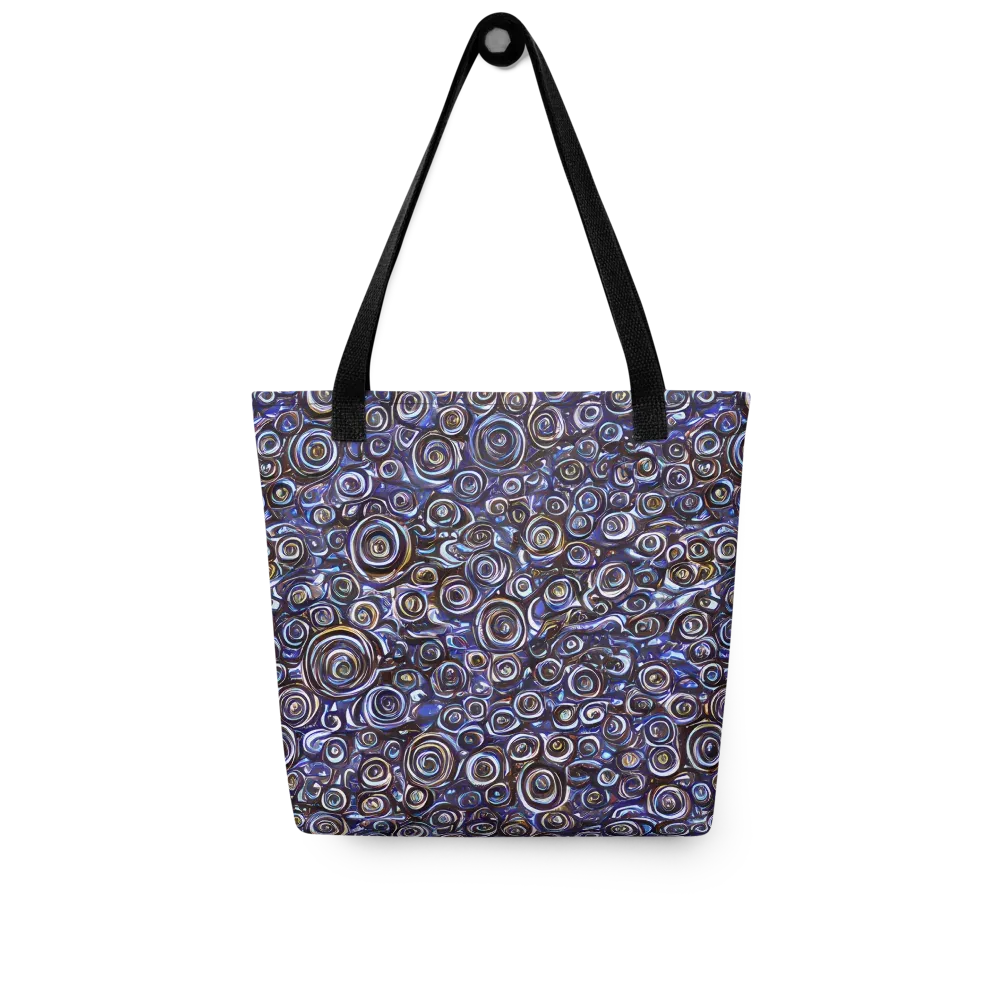 Midnight Spirals on Tote Bag — Front