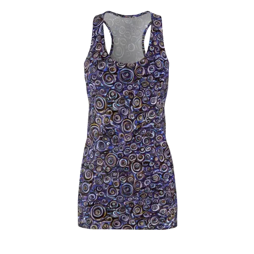 Midnight Spirals on a Racerback Dress