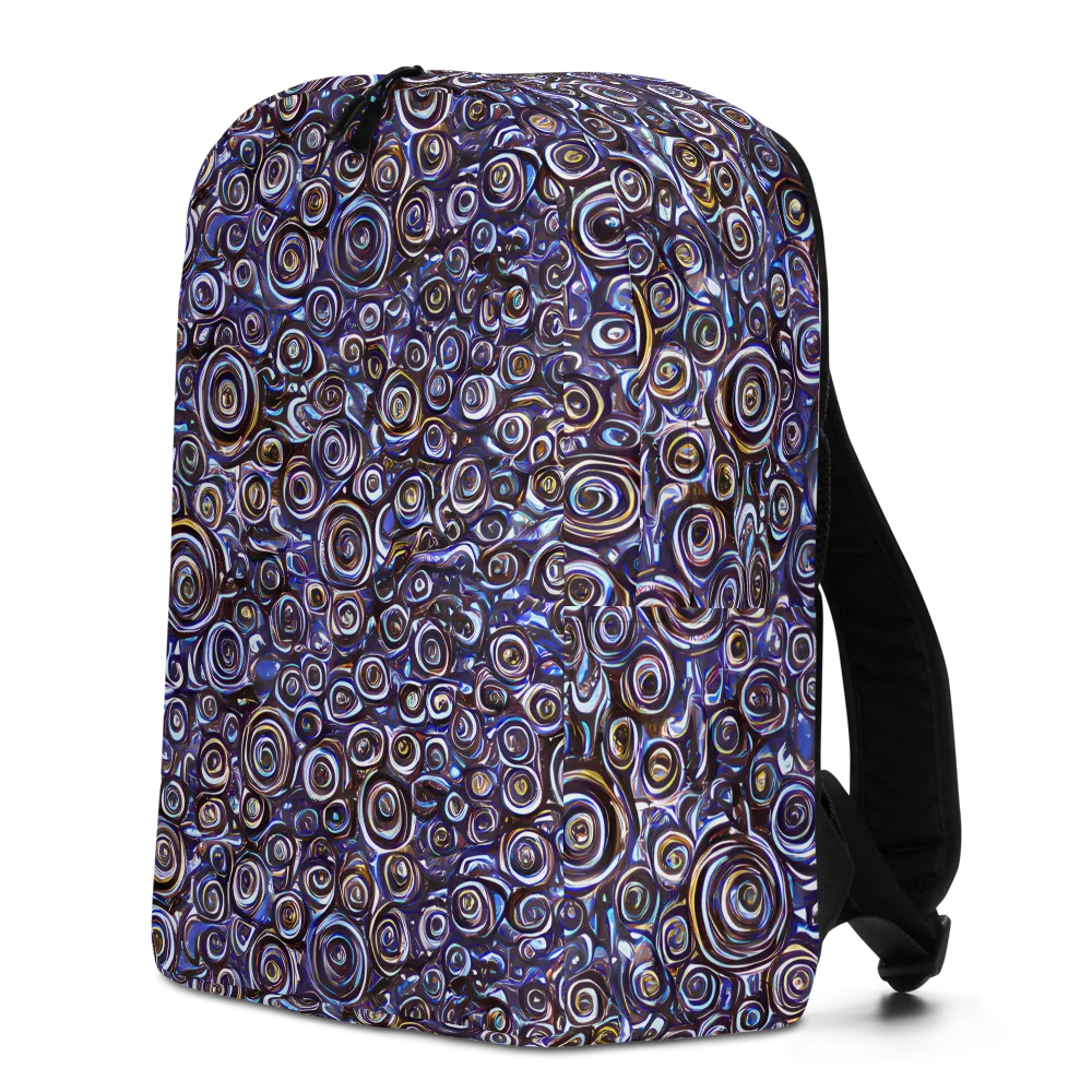 Midnight Spirals on Minimalist Backpack — Left