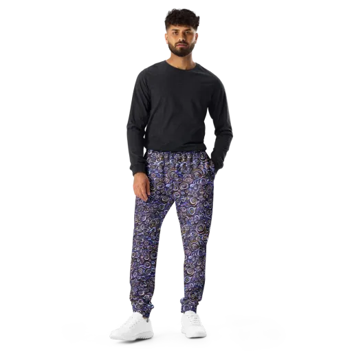 Midnight Spirals on a Men's Joggers