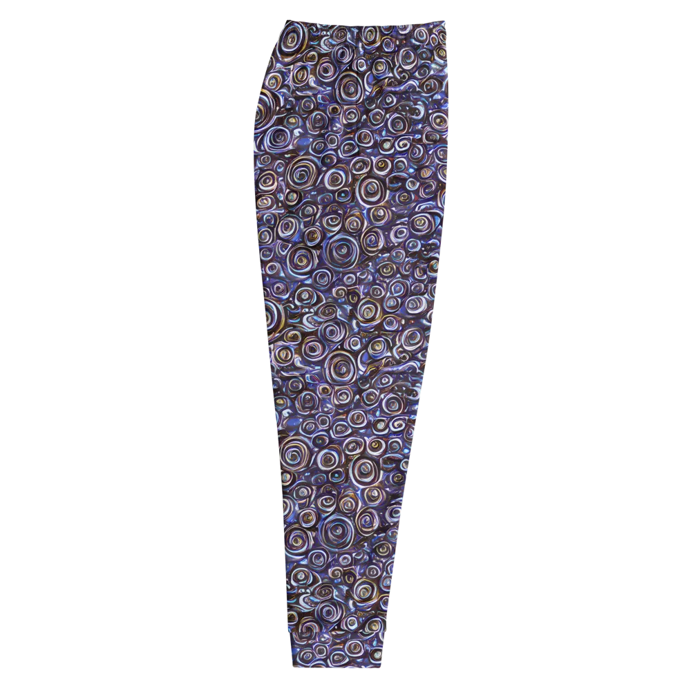 Midnight Spirals on Men's Joggers — Right