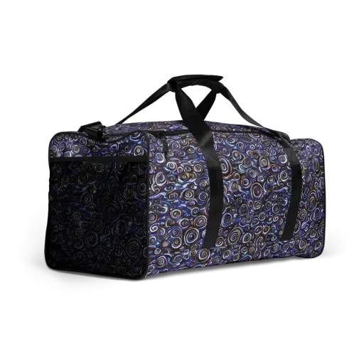 Midnight Spirals on a Duffle Bag