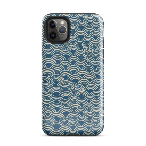 Indigo Seigaiha on a Tough Case for iPhone®