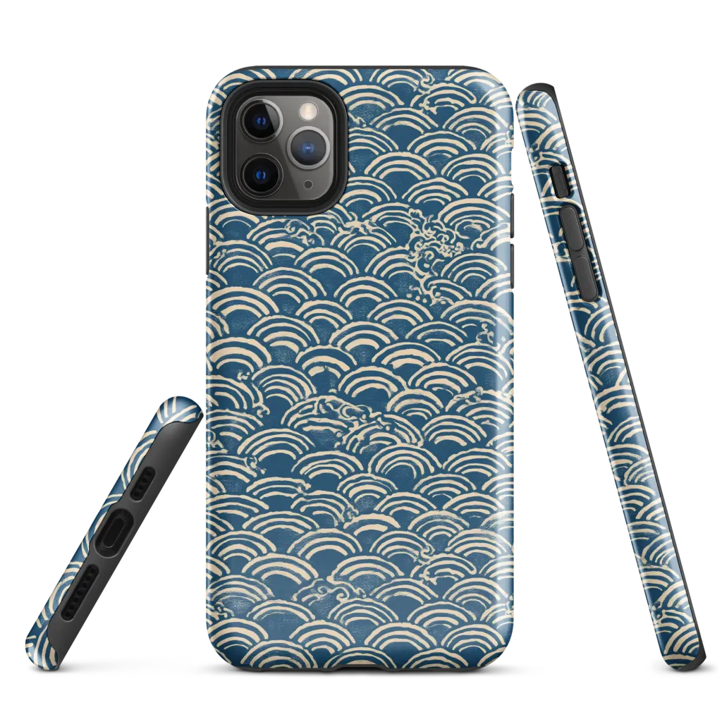 Indigo Seigaiha on Tough Case for iPhone® — Front