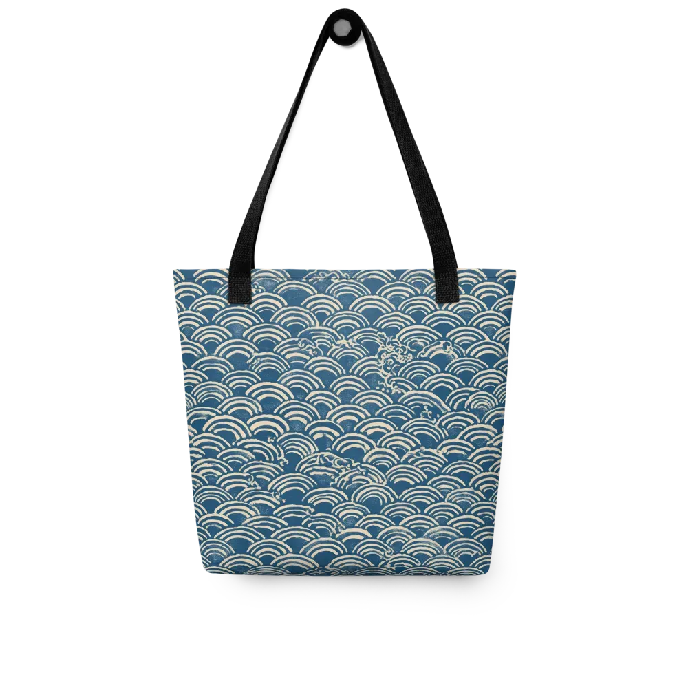 Indigo Seigaiha on Tote Bag — Front