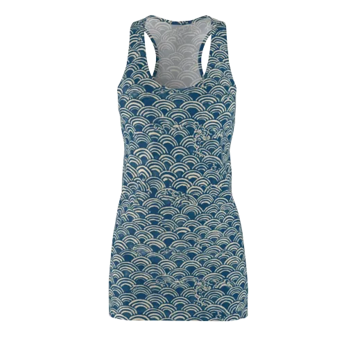 Indigo Seigaiha on a Racerback Dress