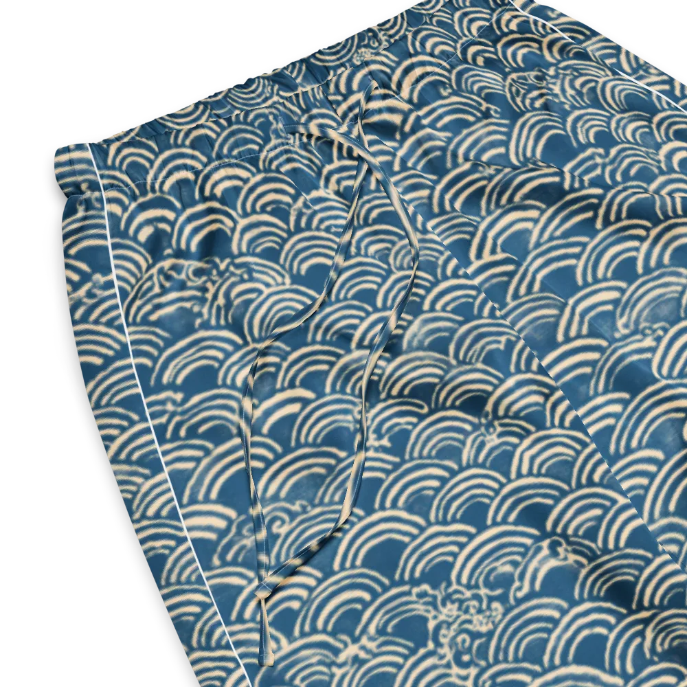 Indigo Seigaiha on Women's Pajama Pants — Product details