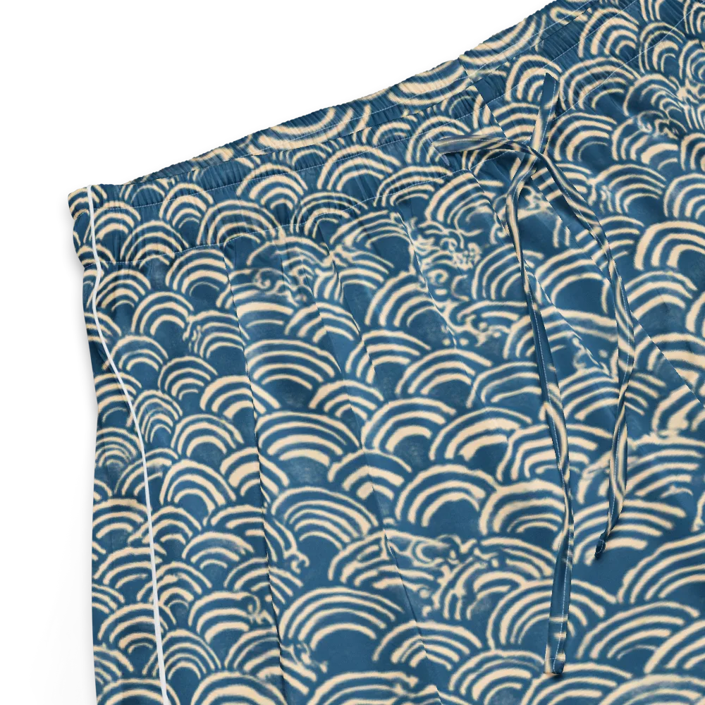 Indigo Seigaiha on Women's Pajama Shorts — Product details