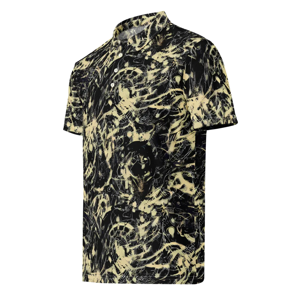 Ivory Ossuary on Men's Slim Fit Polo Shirt — Left Front