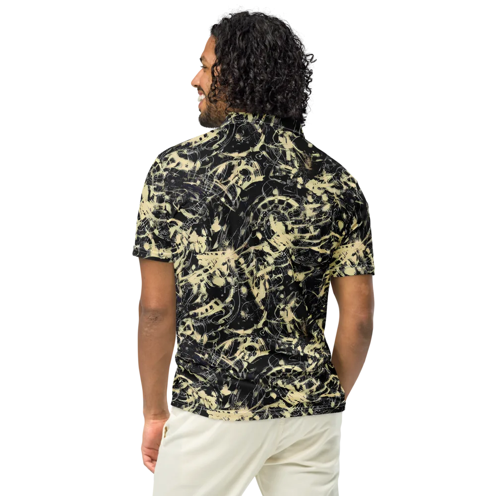 Ivory Ossuary on Men's Slim Fit Polo Shirt — Back