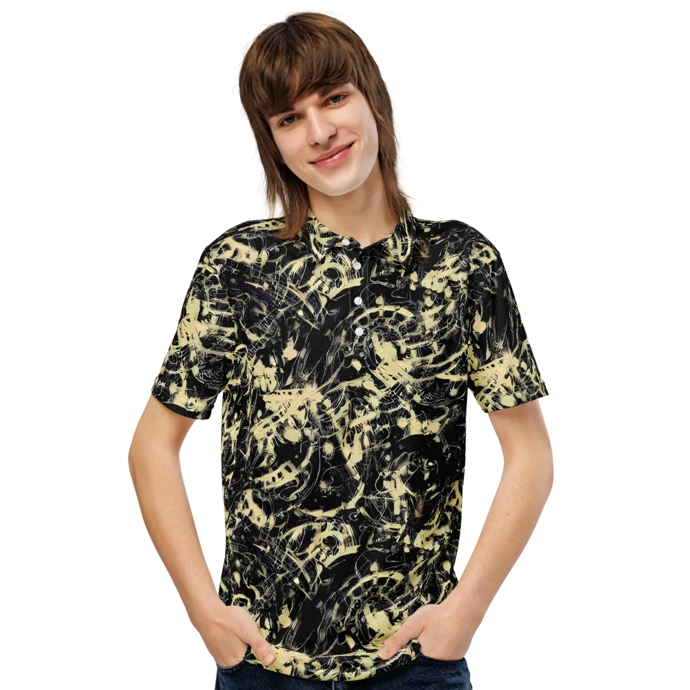 Ivory Ossuary on Men's Slim Fit Polo Shirt — Front
